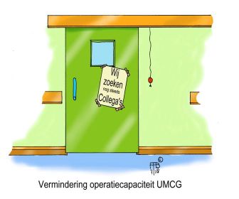 Vermindering operatiecapaciteit UMCG 
