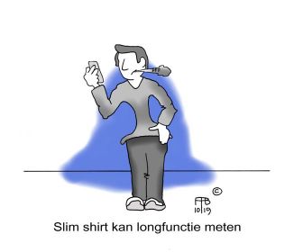 Slim shirt kan longfunctie meten